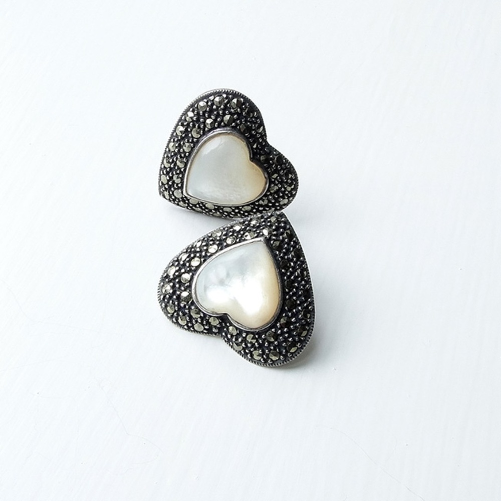 Vintage Heart Earrings